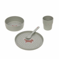 Coffret Repas Enfant (assiette, bol, tasse, cuillère) - Little Forest, Renard