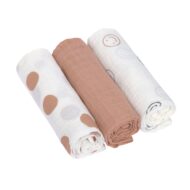 Langes Mousseline (3pcs) 85 x 85 cm - Tiny Smile, érable