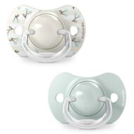 Lot de 2 Sucettes Symetriques Sxpro Birdies Vert 0-6 mois