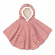 Poncho de voyage 9-36m Waterproof + teddy rose