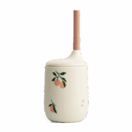 Tasse avec paille ELLIS - Pêche