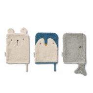 Lot de 3 Gants de Toilette SYLVESTER - Ocean