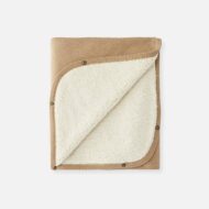 Couverture portage en peluche marron