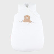 Gigoteuse écrue brodée 70 cm en Veloudoux®