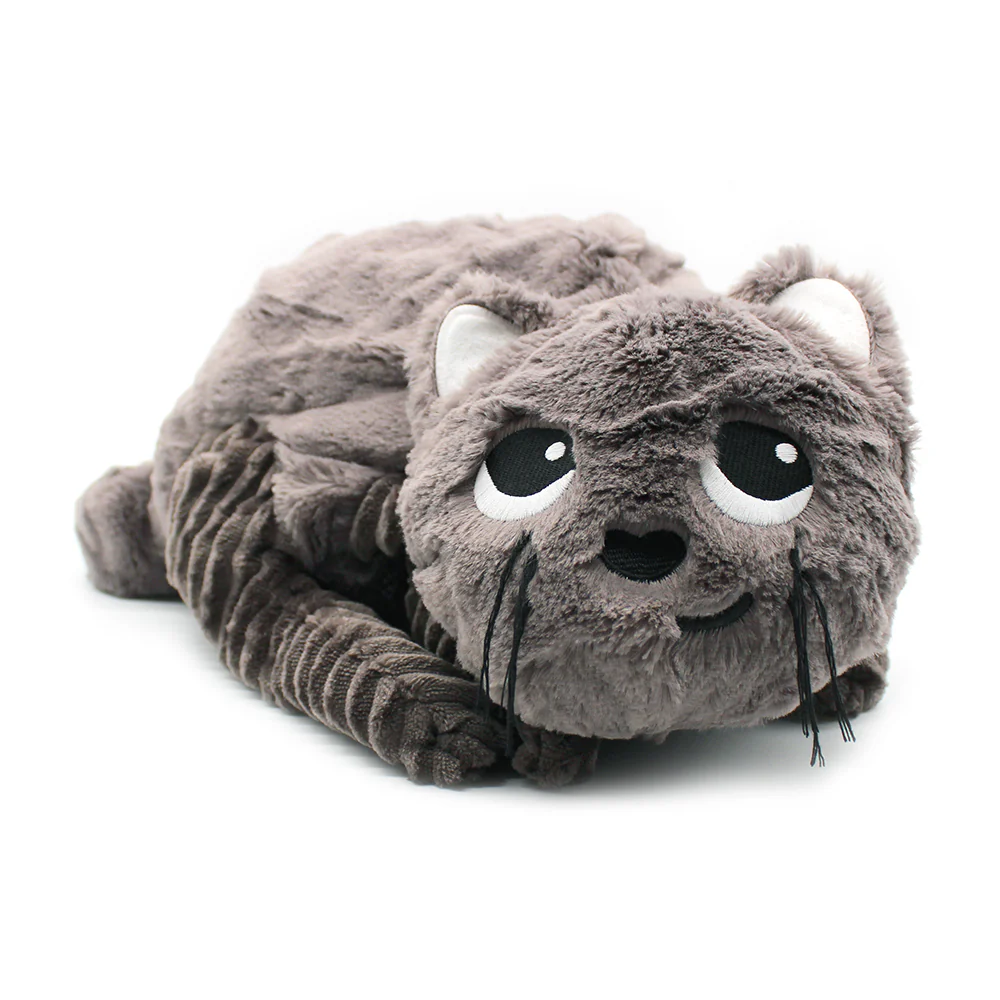 Peluche chat Miaou maman et son bébé gris - Les Ptipotos – Image 3