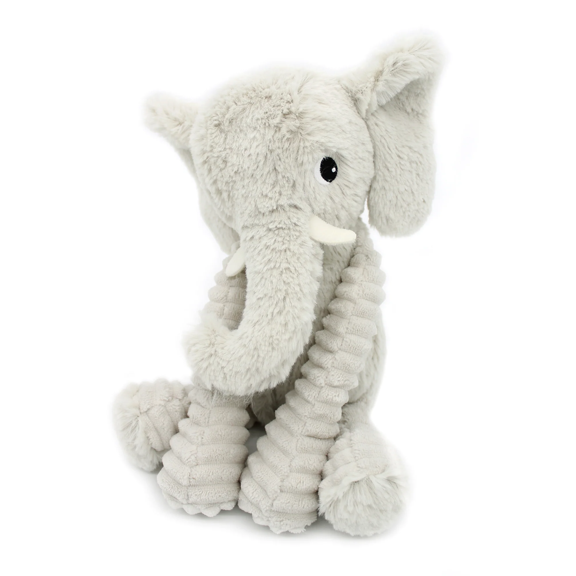 Peluche éléphant Dimoitou maman et son bébé gris clair - Les Ptipotos – Image 4