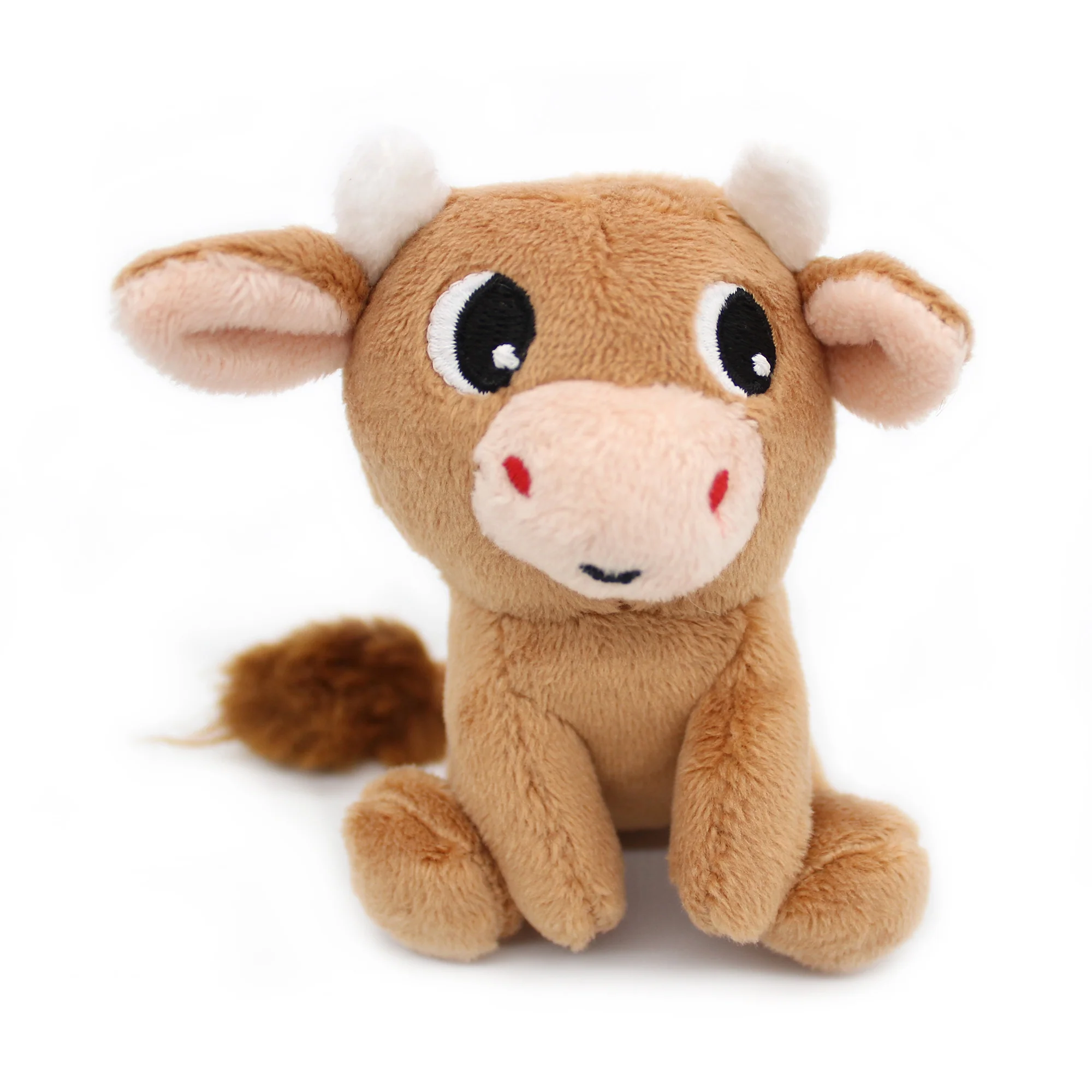 Peluche vache Hindou maman et son bébé marron cassonade - Les Ptipotos – Image 5
