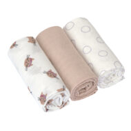 Tétra bio coton (3 pcs) 60 x 60 cm - Tiny Team, chat