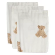 Gant de Toilette Gaze de Coton - Ourson -3pc