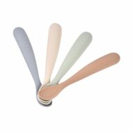 Lot de 4 cuillères 1er âge silicone - Natural