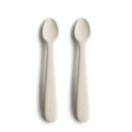 Cuillères silicone ivoire - 2 pcs