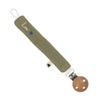 Attache tétine vert