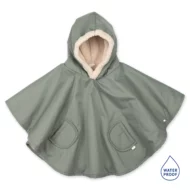 Poncho de voyage 9-36m Waterproof + teddy vert