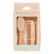 Peigne et brosse en bois