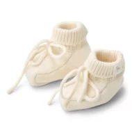 Chaussons blanc tricot - Newborn Naturals - 0-3 mois (44-56cm)