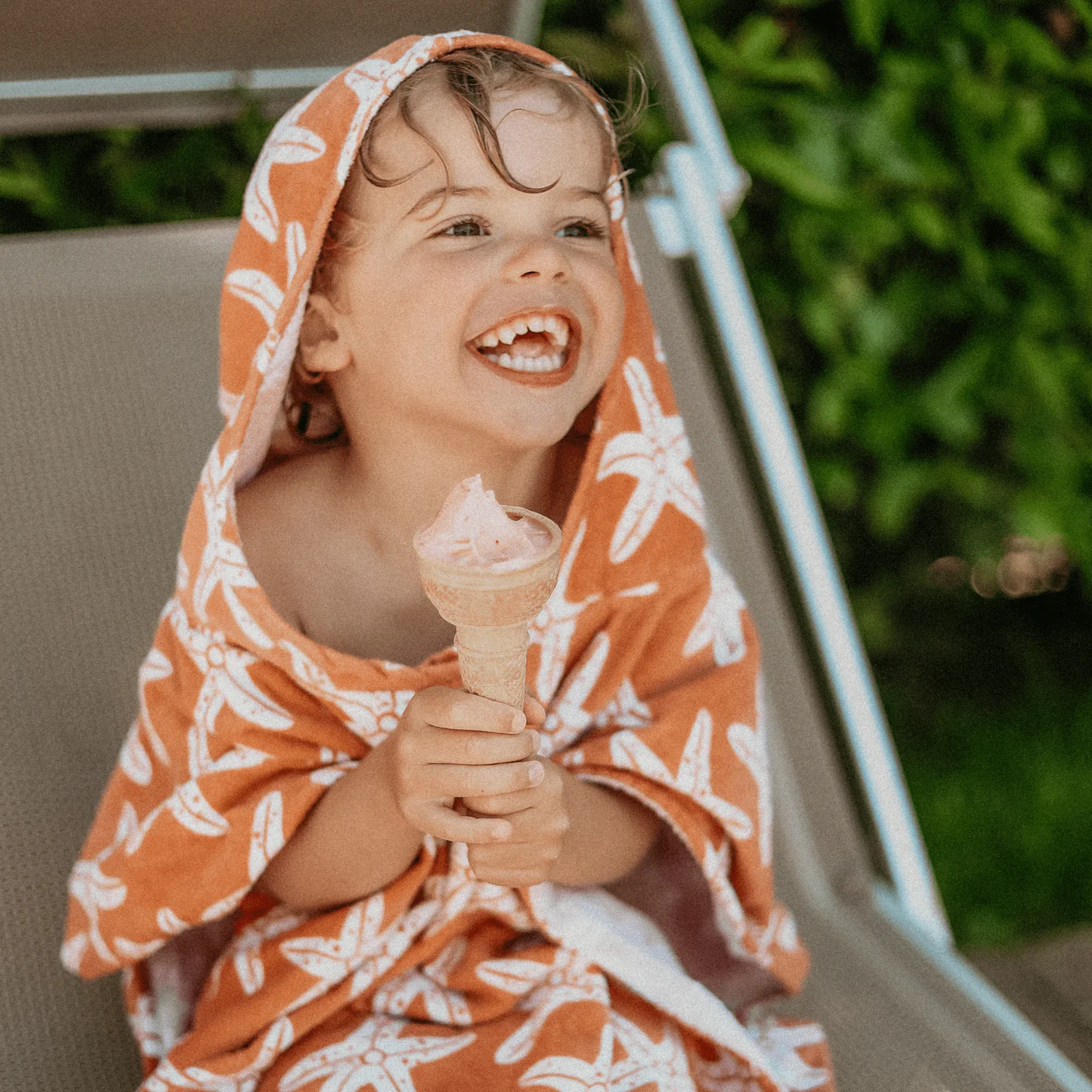 Poncho de Plage - Orange - Seastar – Image 2