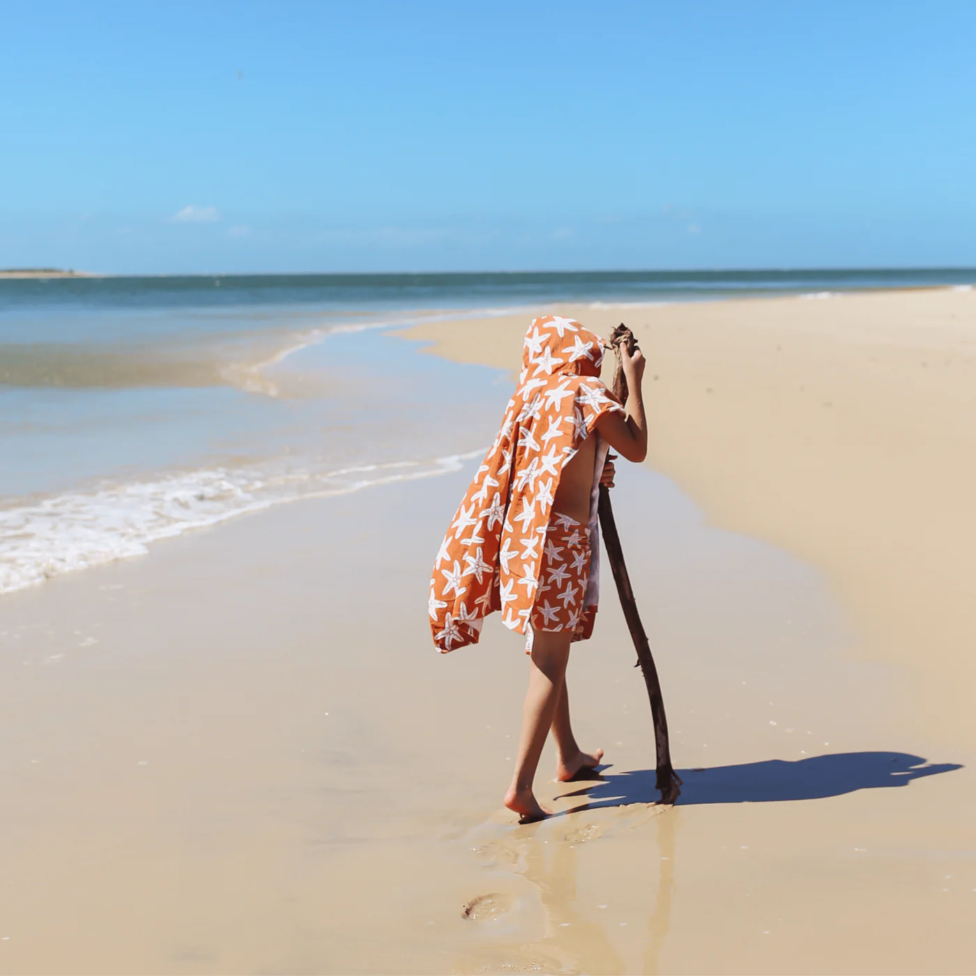 Poncho de Plage - Orange - Seastar – Image 4