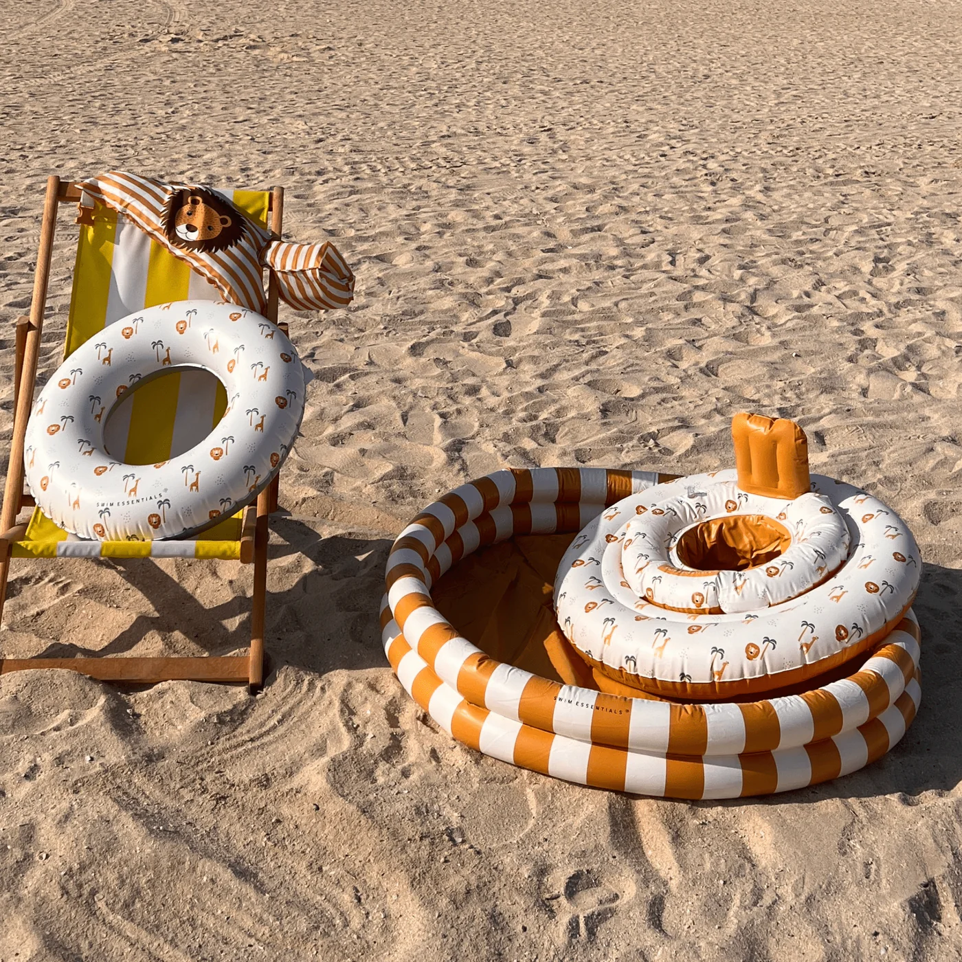 Piscine gonflable -  Ligné jaune - Ø 100 cm – Image 5