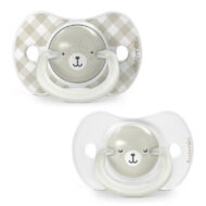 Lot de 2 sucettes 0/6m Night & day Wild & Free beige