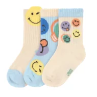 Chaussettes Smiley - bleu - 23–26 (2–3 ans) 