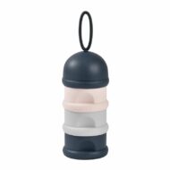 Boîte doseuse de lait translucide 3 compartiments empilables Night blue/Rose