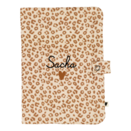 Protège carnet de santé léopard