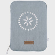 Protège-carnet de santé coton - bleu